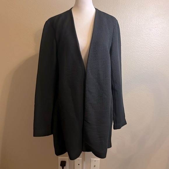 Eileen Fisher Black Cardigan SZ M/M - Picture 2 of 9